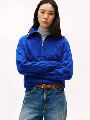 Tommy Hilfiger Wełniany sweter | Relaxed fit