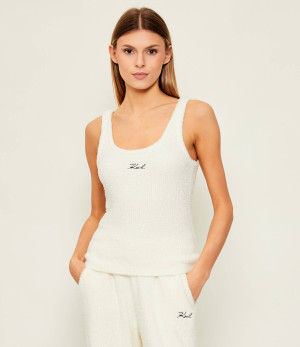 Karl Lagerfeld Polarowy top | Slim Fit
