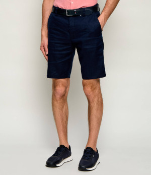 BOSS ORANGE Lniane szorty Chino_DS_3S | Tapered fit
