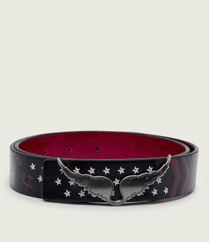 Zadig&Voltaire Skórzany pasek ROCK