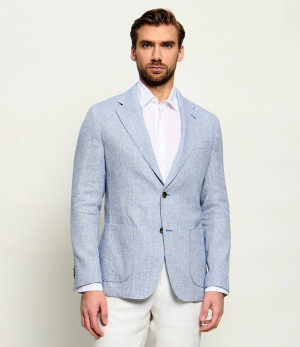 Windsor Marynarka Giro | Slim Fit | z dodatkiem lnu