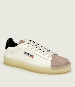 Autry Skórzane sneakersy Dallas | zamsz