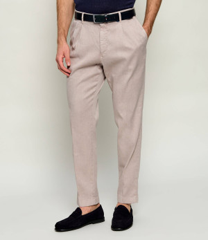 Windsor Lniane spodnie Flero2-D | Regular Fit
