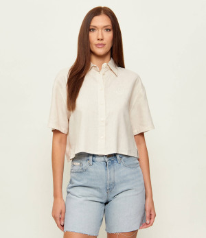 Gaëlle Paris Lniana koszula | Cropped Fit