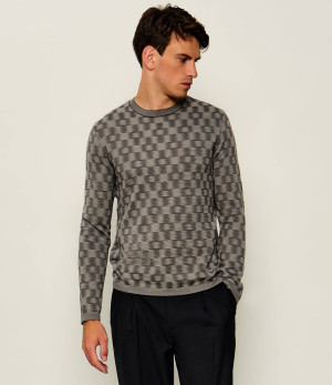 Emporio Armani Wełniany sweter | Slim Fit