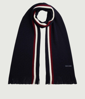 Tommy Hilfiger Szal Modern Heritage | z dodatkiem wełny
