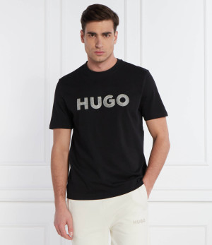 HUGO T-shirt Drochet | Regular Fit