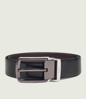 BOSS BLACK Skórzany dwustronny pasek Odos_Sr35_psf