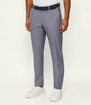 Karl Lagerfeld Spodnie TUBE | Regular Fit | z dodatkiem lnu