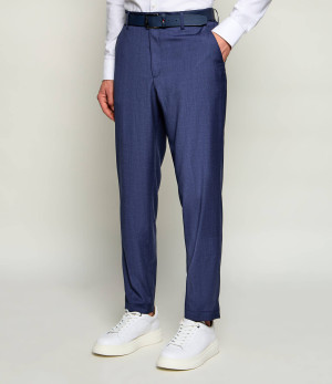 BOSS BLACK Wełniane spodnie P-Perin-C﻿W-WG-262 | Tapered fit