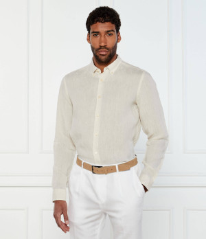 BOSS BLACK Lniana koszula C-LIAM-S-BD-C1-243 | Regular Fit