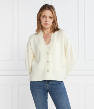 Liu Jo Wełniany kardigan | Cropped Fit