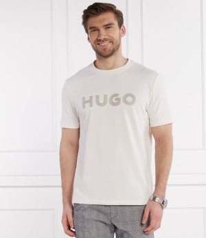 HUGO T-shirt Drochet | Regular Fit