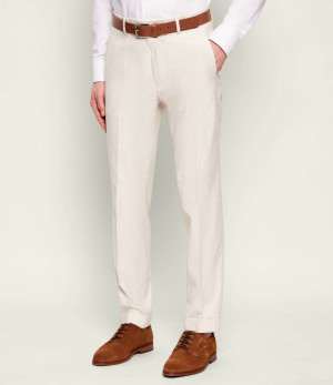 BOSS BLACK Spodnie C-Genius-HW-262 | Slim Fit | z dodatkiem wełny
