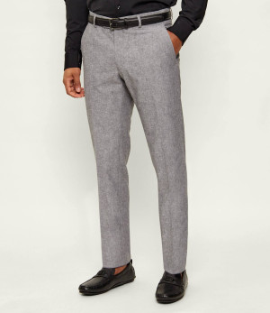 Karl Lagerfeld Spodnie TUBE | Regular Fit | z dodatkiem lnu