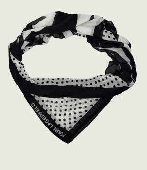 Karl Lagerfeld Chusta k/circle | z dodatkiem jedwabiu