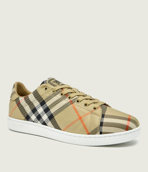 Burberry Sneakersy Check Set | z dodatkiem skóry