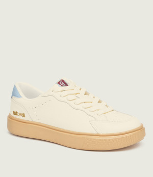 Just Cavalli Skórzane sneakersy Fondo New Minimal Dis. E04