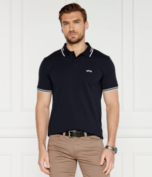 BOSS GREEN Polo Curved | Slim Fit | stretch