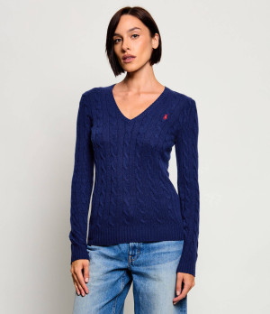 POLO RALPH LAUREN Wełniany sweter Kimberly | Slim Fit | z dodatkiem kaszmiru