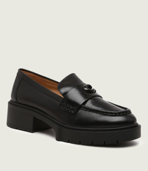 Coach Skórzane loafersy LEAH