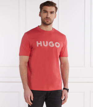HUGO T-shirt Drochet | Regular Fit