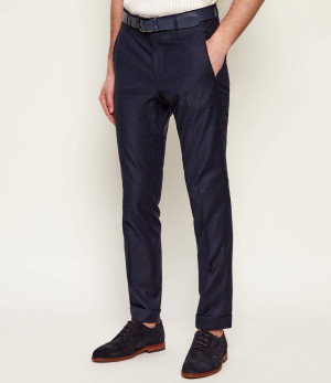 BOSS BLACK Spodnie C-Genius-HW-262 | Slim Fit | z dodatkiem wełny