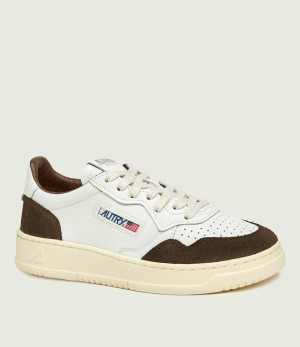 Autry Skórzane sneakersy Medalist | zamsz