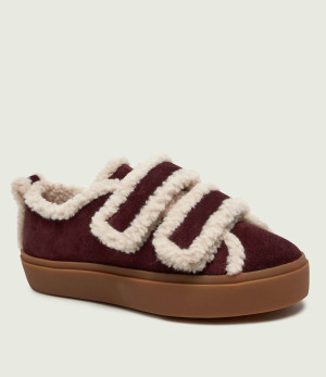 INUIKII Ocieplane sneakersy | zamsz | shearling