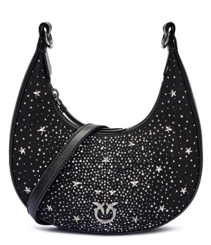Pinko Skórzane hobo Brioche Mini
