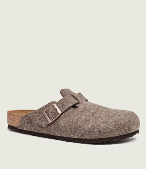 Birkenstock Mule Boston | z dodatkiem skóry | regular fit