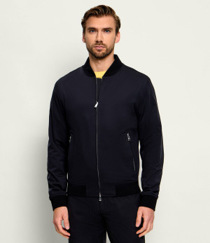 BOSS BLACK Kurtka bomber P-Hanry-J-BMB-WG-232| Slim Fit