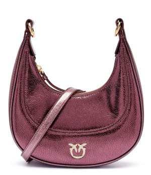 Pinko Skórzane hobo Brioche Mini