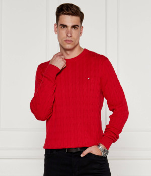 Tommy Hilfiger Sweter CLASSIC CABLE TH x F.C. Liverpool | Regular Fit