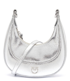 Pinko Skórzane hobo Brioche Mini