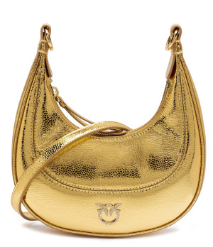 Pinko Skórzane hobo Brioche Mini