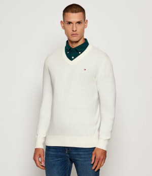 Tommy Hilfiger Sweter | Regular Fit | z dodatkiem kaszmiru
