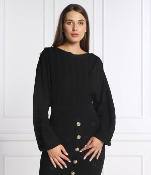 Pinko Sweter WINE | Cropped Fit