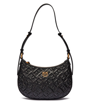 Pinko Skórzana hobo Half Moon Mini