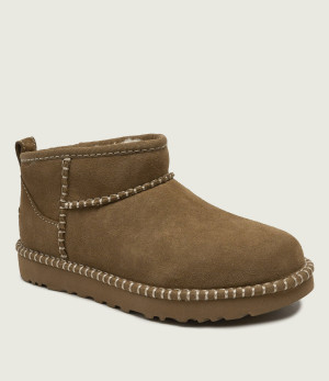 UGG Śniegowce W Classic Ultra Mini Botanic | wełna | zamsz