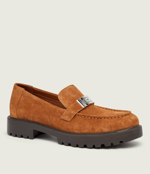 TORY BURCH Loafersy Leelee Lug | zamsz
