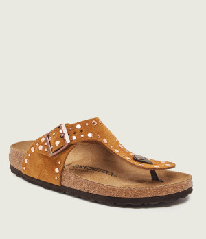 Birkenstock Japonki Gizeh | narrow fit | zamsz