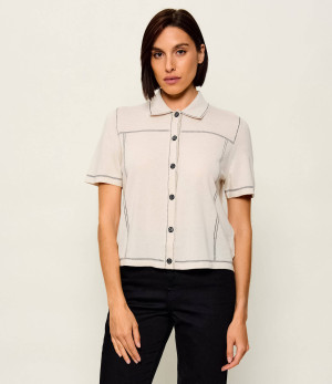 Marc Cain Polo | Regular Fit | z dodatkiem wełny i kaszmiru