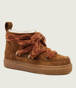 INUIKII Śniegowce Knot | zamsz | shearling | wełna
