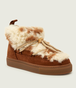 INUIKII Śniegowce TEDDY LOW | shearling | zamsz