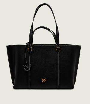 Pinko Skórzana shopperka Carrie