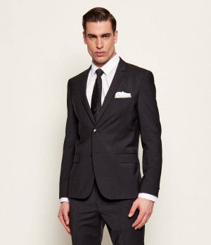 HUGO Wełniana marynarka ArtiM204X | Slim Fit
