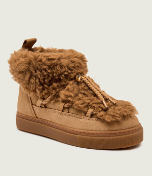 INUIKII Śniegowce TEDDY LOW | shearling | zamsz
