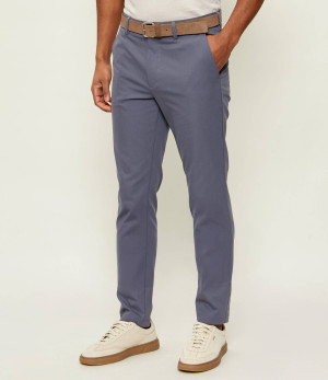 BOSS BLACK Spodnie chino P-Kaiton1-Zip | Slim Fit