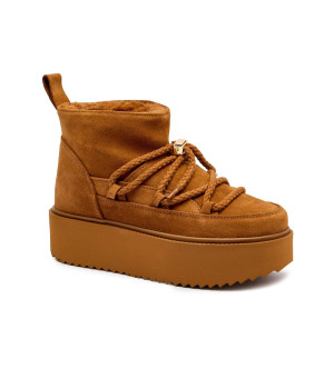 INUIKII Śniegowce Classic Low Platform | zamsz
